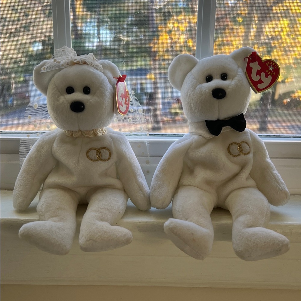 TY Beanie Baby Bride and Groom